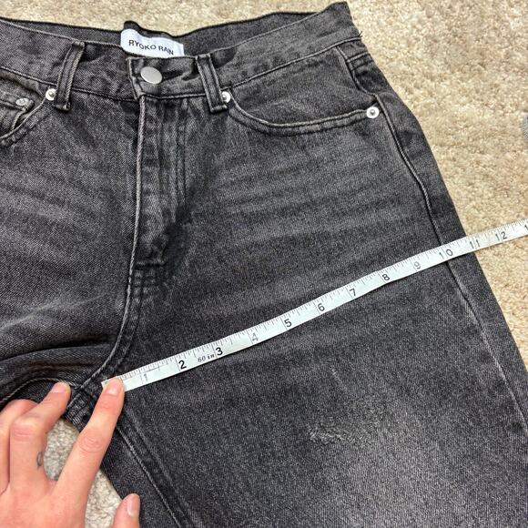 Ryoko Rain Boro Pocket Denim Straight Leg Jeans Women's 26 - Picture 8 of 12